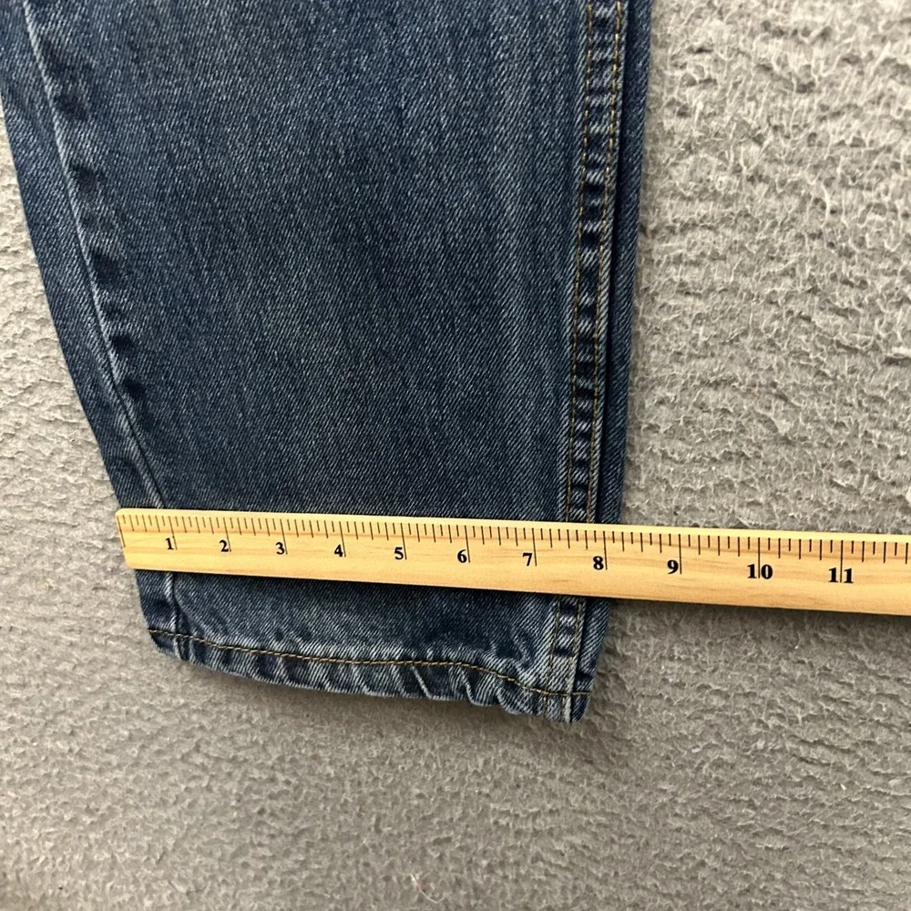 Levis Jeans Mens 34x34 Blue Denim 505 Straight American Work Wear Medium Wash